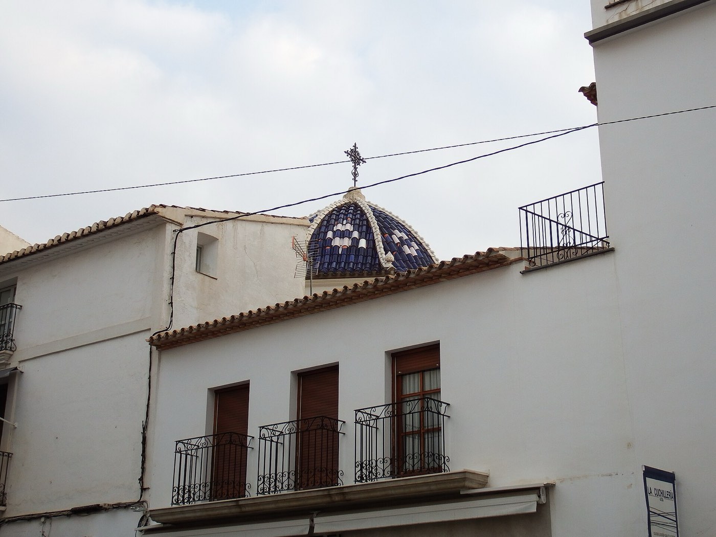 The blue-domed church above Altea old town