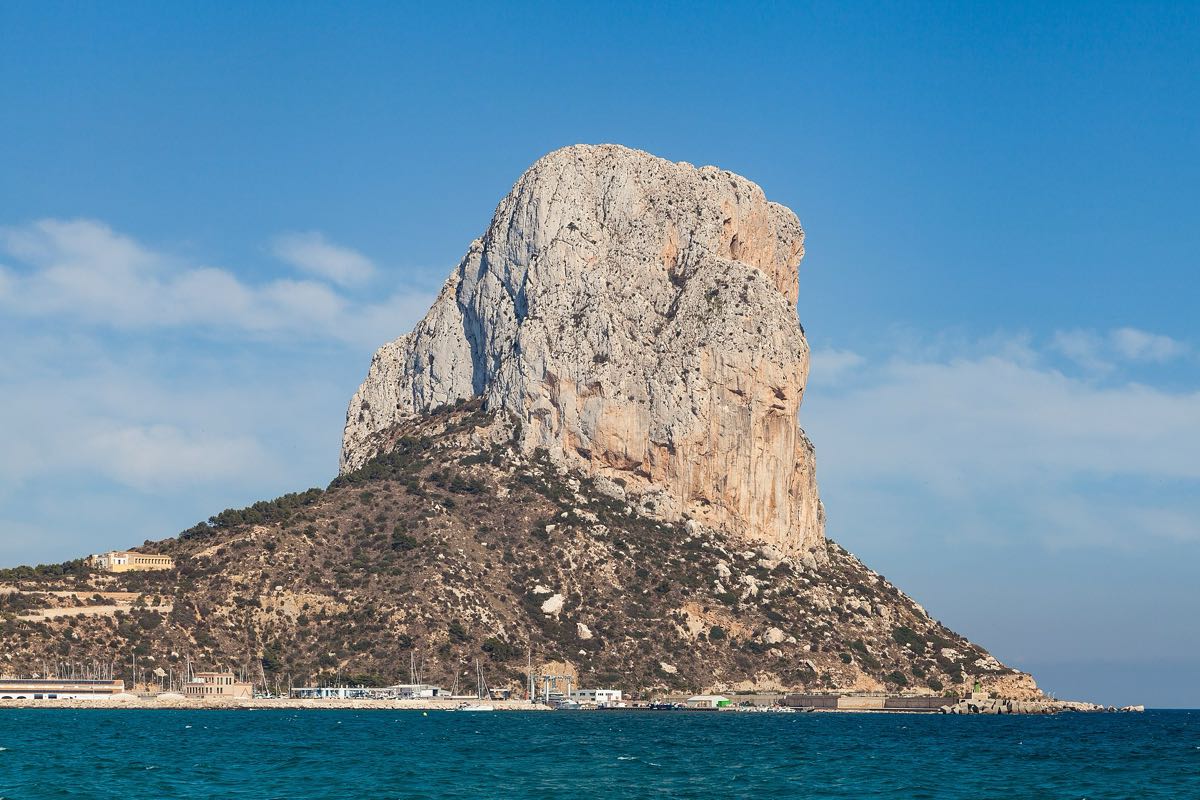 The Penyal d’Ifac rock rising over Calpe