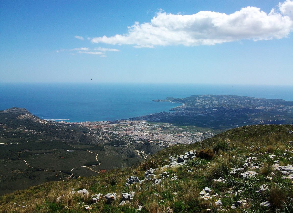 Panoramic view over Xàbia’s bay and coastline